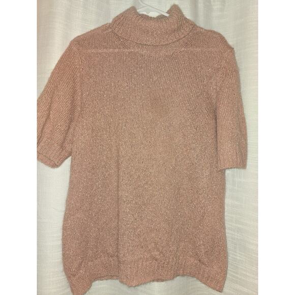 Piazza Sempione Pink And Gold Short Sleeve Shirt Made In Italy - Picture 1 of 6